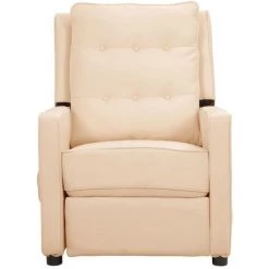 Fauteuil Releveur Inclinable Tissu Crème VidaXL 10 Fauteuil Releveur Inclinable Tissu Crème VidaXL -Pas Cher Fauteuil Magasin 59200070 4