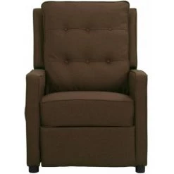 Fauteuil Releveur Inclinable De Massage Tissu Marron Foncé VidaXL -Pas Cher Fauteuil Magasin 59200076 3
