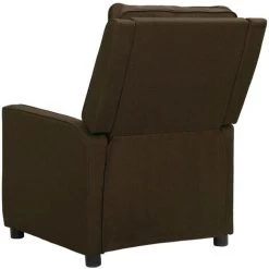 Fauteuil Releveur Inclinable De Massage Tissu Marron Foncé VidaXL -Pas Cher Fauteuil Magasin 59200076 5
