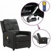 Fauteuil Releveur Inclinable Massage Similicuir Brillant Noir VidaXL 2 Fauteuil Releveur Inclinable Massage Similicuir Brillant Noir VidaXL -Pas Cher Fauteuil Magasin 59200083 1