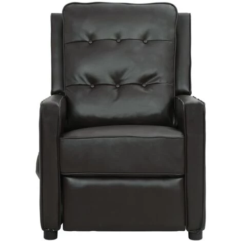Fauteuil Releveur Inclinable Massage Similicuir Brillant Noir VidaXL 5 Fauteuil Releveur Inclinable Massage Similicuir Brillant Noir VidaXL – Image 3