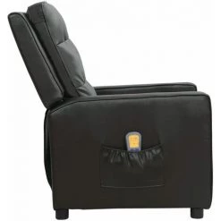 Fauteuil Releveur Inclinable Massage Similicuir Brillant Noir VidaXL 10 Fauteuil Releveur Inclinable Massage Similicuir Brillant Noir VidaXL -Pas Cher Fauteuil Magasin 59200083 4
