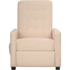Fauteuil Releveur Inclinable Tissu Crème VidaXL 9 Fauteuil Releveur Inclinable Tissu Crème VidaXL -Pas Cher Fauteuil Magasin 59200098 3