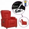 Fauteuil Releveur Inclinable De Massage Similicuir Bordeaux VidaXL