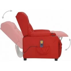Fauteuil Releveur Inclinable De Massage Similicuir Bordeaux VidaXL 11 Fauteuil Releveur Inclinable De Massage Similicuir Bordeaux VidaXL -Pas Cher Fauteuil Magasin 59200130 5