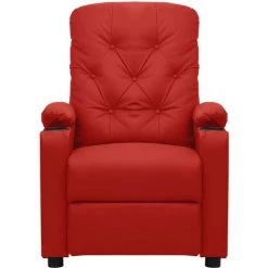 Fauteuil Releveur Inclinable Similicuir Bordeaux VidaXL -Pas Cher Fauteuil Magasin 59200186 3