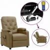 VidaXL Fauteuil Releveur Inclinable De Massage Similicuir Cappuccino - Brun 2 VidaXL Fauteuil Releveur Inclinable De Massage Similicuir Cappuccino - Brun -Pas Cher Fauteuil Magasin 59200191 1