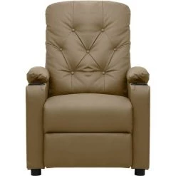 VidaXL Fauteuil Releveur Inclinable De Massage Similicuir Cappuccino - Brun 9 VidaXL Fauteuil Releveur Inclinable De Massage Similicuir Cappuccino - Brun -Pas Cher Fauteuil Magasin 59200191 3
