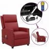 Fauteuil Releveur Inclinable De Massage Similicuir Bordeaux VidaXL 2 Fauteuil Releveur Inclinable De Massage Similicuir Bordeaux VidaXL -Pas Cher Fauteuil Magasin 59261051 1
