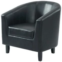 VENTE-UNIQUE.COM Fauteuil Cabriolet En Simili Noir CRISTOBAL II - Noir 9 VENTE-UNIQUE.COM Fauteuil Cabriolet En Simili Noir CRISTOBAL II - Noir -Pas Cher Fauteuil Magasin 59285231 3