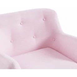 BAïTA Fauteuil SCANDI En Tissu Rose Avec Pieds En Bois - Rose 11 BAïTA Fauteuil SCANDI En Tissu Rose Avec Pieds En Bois - Rose -Pas Cher Fauteuil Magasin 59336690 5
