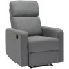 BAïTA Fauteuil Relax LOVA Large En Tissu Gris Avec Fonction électrique - Gris -Pas Cher Fauteuil Magasin 59336713 1