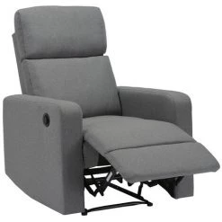 BAïTA Fauteuil Relax LOVA Large En Tissu Gris Avec Fonction électrique - Gris 10 BAïTA Fauteuil Relax LOVA Large En Tissu Gris Avec Fonction électrique - Gris -Pas Cher Fauteuil Magasin 59336713 4
