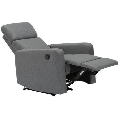 BAïTA Fauteuil Relax LOVA Large En Tissu Gris Avec Fonction électrique - Gris 7 BAïTA Fauteuil Relax LOVA Large En Tissu Gris Avec Fonction électrique - Gris â Image 5