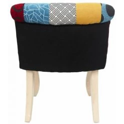 Paris Prix - Fauteuil Patchwork Design "eleonor" 68cm Multicolore -Pas Cher Fauteuil Magasin 59406829 4