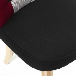 Paris Prix - Fauteuil Patchwork Design "eleonor" 68cm Multicolore -Pas Cher Fauteuil Magasin 59406829 5