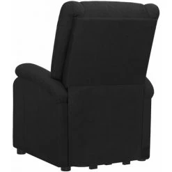 VidaXL Fauteuil Releveur Inclinable De Massage Noir Tissu - Noir -Pas Cher Fauteuil Magasin 59423243 5