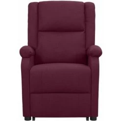 VidaXL Fauteuil Releveur Inclinable De Massage Violet Tissu - Pourpre -Pas Cher Fauteuil Magasin 59423247 3