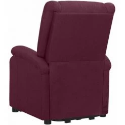 VidaXL Fauteuil Releveur Inclinable De Massage Violet Tissu - Pourpre -Pas Cher Fauteuil Magasin 59423247 5