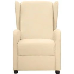 Fauteuil Releveur Inclinable Crème Tissu VidaXL 9 Fauteuil Releveur Inclinable Crème Tissu VidaXL -Pas Cher Fauteuil Magasin 59588201 3