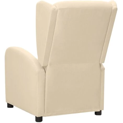 Fauteuil Releveur Inclinable Crème Tissu VidaXL 7 Fauteuil Releveur Inclinable Crème Tissu VidaXL – Image 5