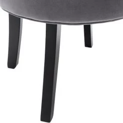 JOORRT Fauteuil Crapaud En Velours Gris -Pas Cher Fauteuil Magasin 59603504 4