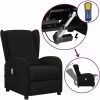 Fauteuil Releveur Inclinable De Massage Noir Tissu VidaXL -Pas Cher Fauteuil Magasin 59635175 1