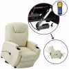 VidaXL Fauteuil Releveur Inclinable Crème Similicuir - Crème 2 VidaXL Fauteuil Releveur Inclinable Crème Similicuir - Crème -Pas Cher Fauteuil Magasin 59674394 1
