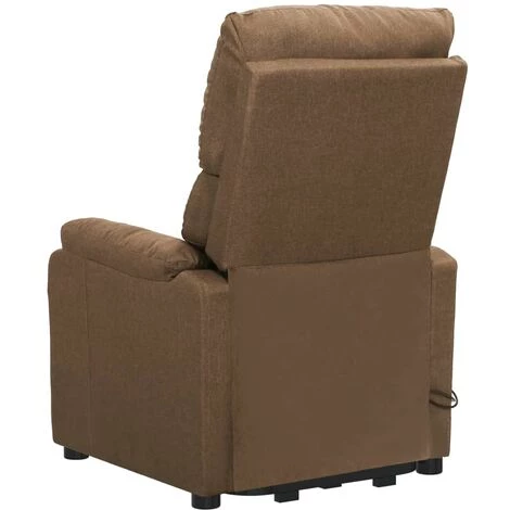 VidaXL Fauteuil Releveur Inclinable De Massage Taupe Tissu - Taupe 7 VidaXL Fauteuil Releveur Inclinable De Massage Taupe Tissu - Taupe – Image 5