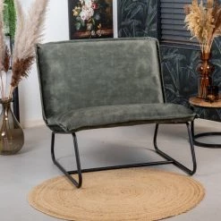 DIMEHOUSE Paris Fauteuil Industriel Vert Velours - Vert 10 DIMEHOUSE Paris Fauteuil Industriel Vert Velours - Vert -Pas Cher Fauteuil Magasin 59682367 4