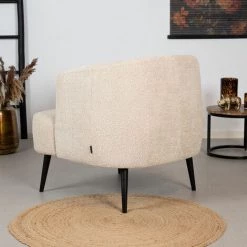 DIMEHOUSE Nora Fauteuil Industriel Teddy Taupe - Taupe -Pas Cher Fauteuil Magasin 59682601 3