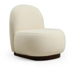 COTECOSY Fauteuil Marshmallow Tissu Blanc - Blanc