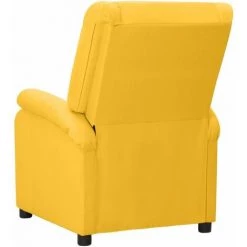 Fauteuil Inclinable Tissu Jaune VidaXL 10 Fauteuil Inclinable Tissu Jaune VidaXL -Pas Cher Fauteuil Magasin 59744536 4