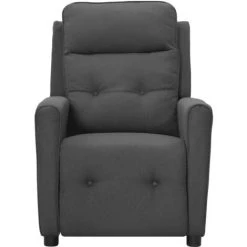 YOUTHUP Fauteuil Inclinable Gris Foncé Tissu - Gris 8 YOUTHUP Fauteuil Inclinable Gris Foncé Tissu - Gris -Pas Cher Fauteuil Magasin 59761137 2