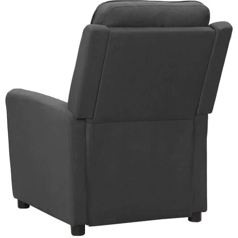 YOUTHUP Fauteuil Inclinable Gris Foncé Tissu - Gris 6 YOUTHUP Fauteuil Inclinable Gris Foncé Tissu - Gris – Image 4