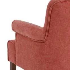 NATACHA.B Fauteuil Scandinave En Tissu Chenille Nollis | Terracotta - Terracotta -Pas Cher Fauteuil Magasin 59806935 5