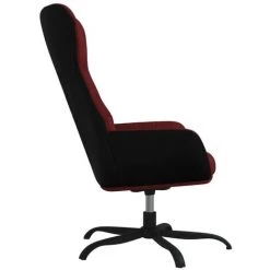 Chaise De Relaxation Rouge Bordeaux Tissu VidaXL 10 Chaise De Relaxation Rouge Bordeaux Tissu VidaXL -Pas Cher Fauteuil Magasin 59819221 4