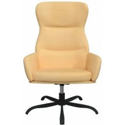 Chaise De Relaxation Crème Similicuir Daim VidaXL -Pas Cher Fauteuil Magasin 59819327 3
