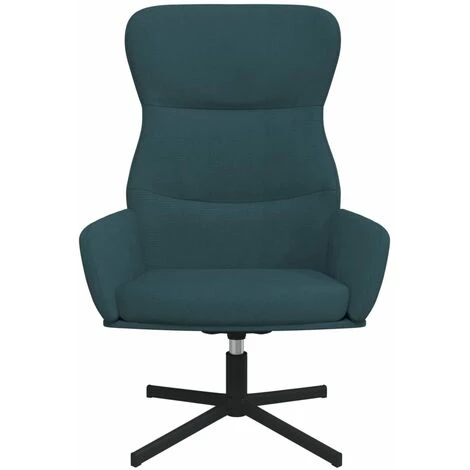 Chaise De Relaxation Bleu Velours VidaXL 5 Chaise De Relaxation Bleu Velours VidaXL – Image 3