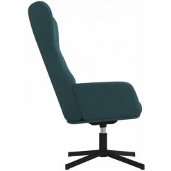 Chaise De Relaxation Bleu Velours VidaXL 10 Chaise De Relaxation Bleu Velours VidaXL -Pas Cher Fauteuil Magasin 59819368 4