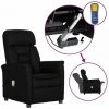 INLIFE Fauteuil Inclinable électrique De Massage Noir Similicuir 2 INLIFE Fauteuil Inclinable électrique De Massage Noir Similicuir -Pas Cher Fauteuil Magasin 59848120 1