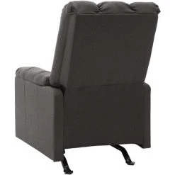 INLIFE Fauteuil De Massage Inclinable Gris Foncé Tissu -Pas Cher Fauteuil Magasin 59848722 3