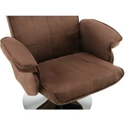 VENTE-UNIQUE.COM Fauteuil De Relaxation Et Son Repose Pieds En Microfibre Marron MIMOSA II - Marron 11 VENTE-UNIQUE.COM Fauteuil De Relaxation Et Son Repose Pieds En Microfibre Marron MIMOSA II - Marron -Pas Cher Fauteuil Magasin 59895549 5