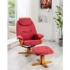 VENTE-UNIQUE.COM Fauteuil De Relaxation Et Son Repose Pieds En Microfibre Rouge DOCIA II - Rouge 2 VENTE-UNIQUE.COM Fauteuil De Relaxation Et Son Repose Pieds En Microfibre Rouge DOCIA II - Rouge -Pas Cher Fauteuil Magasin 59927326 1