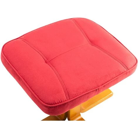 VENTE-UNIQUE.COM Fauteuil De Relaxation Et Son Repose Pieds En Microfibre Rouge DOCIA II - Rouge 7 VENTE-UNIQUE.COM Fauteuil De Relaxation Et Son Repose Pieds En Microfibre Rouge DOCIA II - Rouge – Image 5