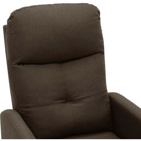 GROSMONDE 65 X 97 X 100 Cm Fauteuil Inclinable De Massage Tissu Electrique Maison Marron 7 GROSMONDE 65 X 97 X 100 Cm Fauteuil Inclinable De Massage Tissu Electrique Maison Marron – Image 5