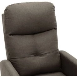 Topdeal Fauteuil Inclinable électrique De Massage Taupe Tissu FF3073614_FR -Pas Cher Fauteuil Magasin 60046916 5