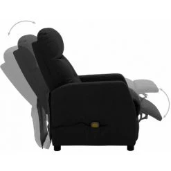 Topdeal Fauteuil Inclinable électrique De Massage Noir Tissu FF3073608_FR 9 Topdeal Fauteuil Inclinable électrique De Massage Noir Tissu FF3073608_FR -Pas Cher Fauteuil Magasin 60046921 3