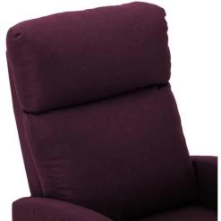 Topdeal Fauteuil De Massage Inclinable électrique Violet Tissu FF3073653_FR -Pas Cher Fauteuil Magasin 60046930 5