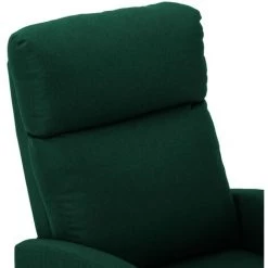 Topdeal Fauteuil De Massage Inclinable électrique Vert Foncé Tissu FF3073652_FR 11 Topdeal Fauteuil De Massage Inclinable électrique Vert Foncé Tissu FF3073652_FR -Pas Cher Fauteuil Magasin 60046938 5